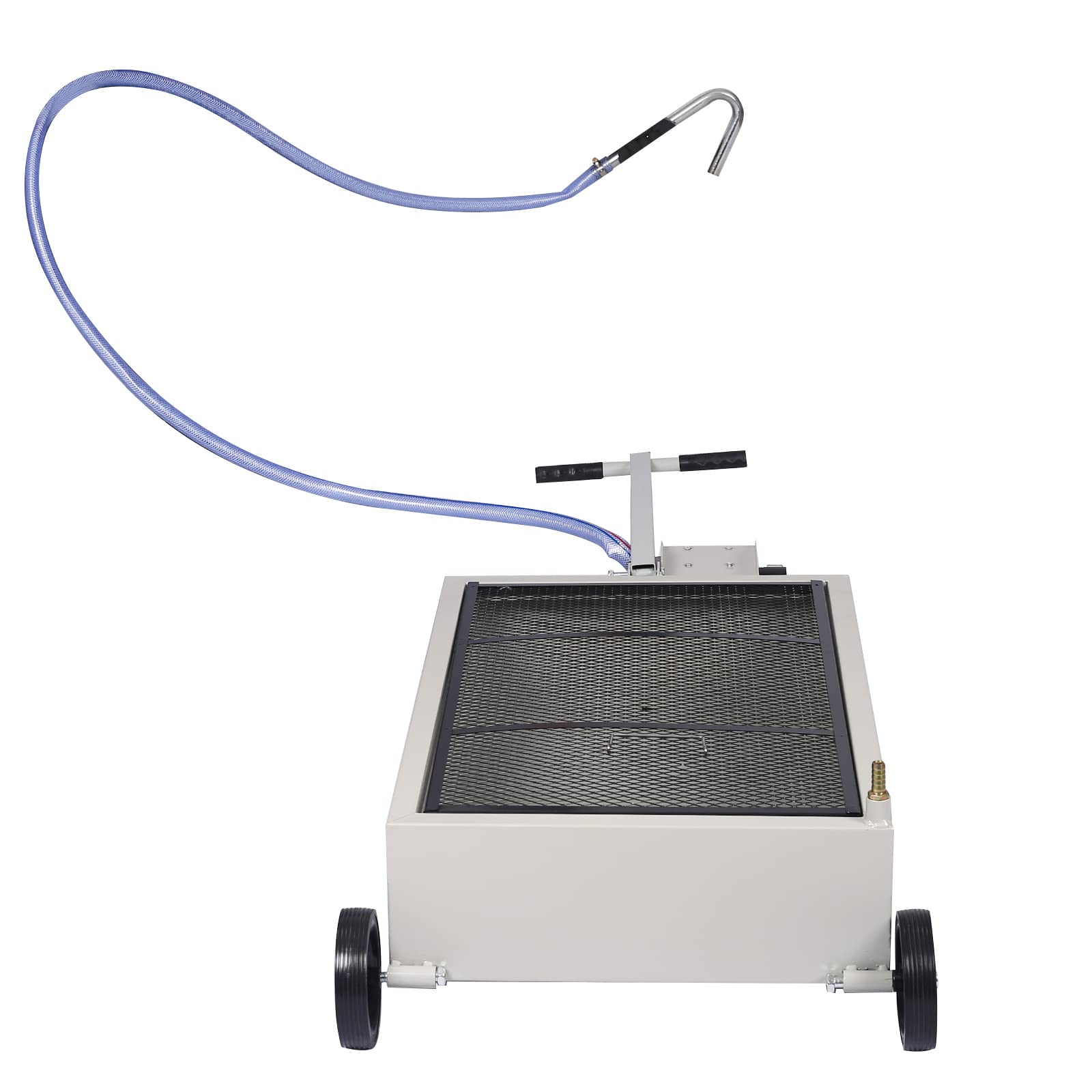 Henf 20 Gallon Electric Oil Drain Pan with Pump - Low Profile Portable Oil Drainer for Trucks, Includes T-Handle, Wheels & 7ft Hose - Ideal for DIY Auto Maintenance & Garage Oil Changes