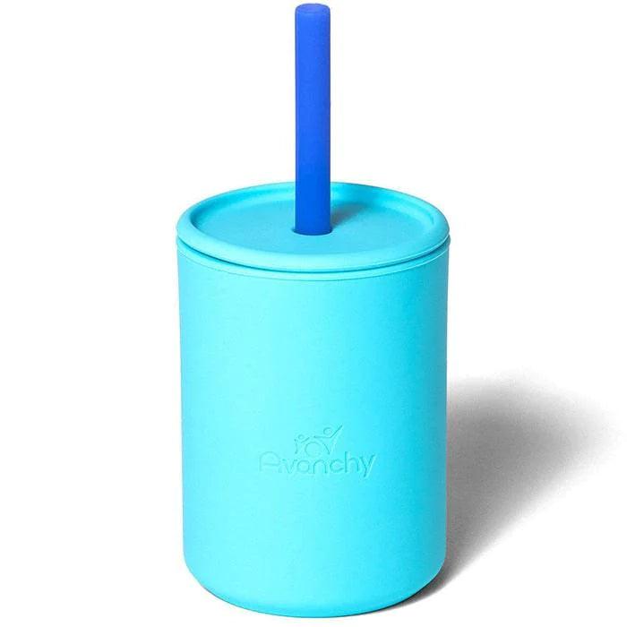 Avanchy Mini Silicone Cup & Straw - 6oz (177ml) BPA-Free Baby Sippy Cup for Toddlers - Perfect for Travel, Daycare & On-the-Go Snacks