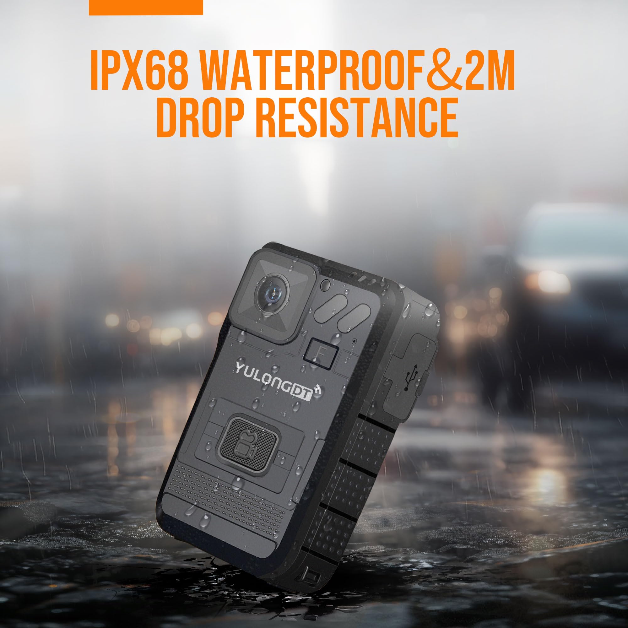 2.5K HD Body Camera with Audio & Video Recording, 4000mAh Battery, GPS, Motion Detection & Night Vision - Personal Security Camera for Law Enforcement, Home Security, Outdoor Activities, Hiking & Night Surveillance