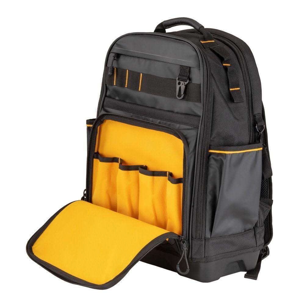 DEWALT DWST560102 Durable Water-Resistant Tool Backpack for Storage & Organization – Perfect for Construction, Electricians, and DIY Projects