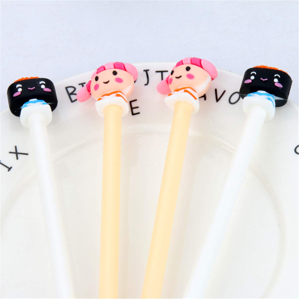 Original Japanese Sushi-Shaped Cute Cartoon Ballpoint Pen - Fashion Design Doll Pen for Creative Writing, Office & School Supplies (6-Pack) - Perfect for Gifts, Collectibles & Kawaii Stationery Lovers