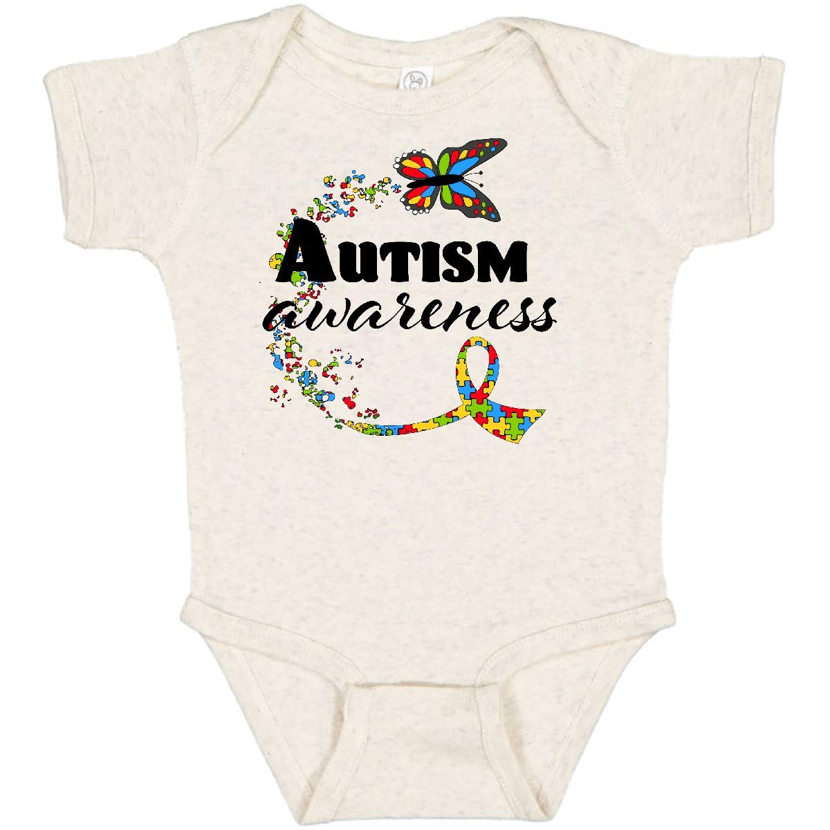Autism Awareness Butterfly Ribbon Baby Bodysuit - Cute Infant Onesie for Boys & Girls - Perfect for Support Events, Fundraisers & Daily Wear