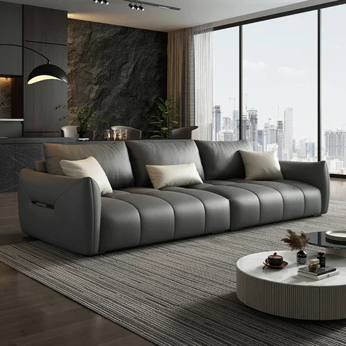 Luxury Modern Sectional Sofa Set with Reversible Chaise - Soft Fabric Upholstered Living Room Furniture for Home Theater, Lounge & Family Gatherings