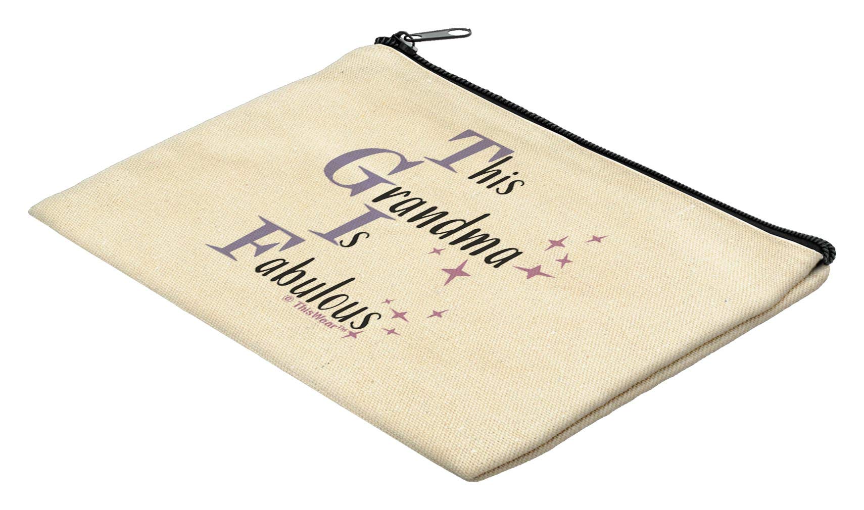 Fabulous Grandma Gifts for Women - Thoughtful Mothers Day Presents from Grandchildren - Cute Makeup Bag for Travel & Everyday Use