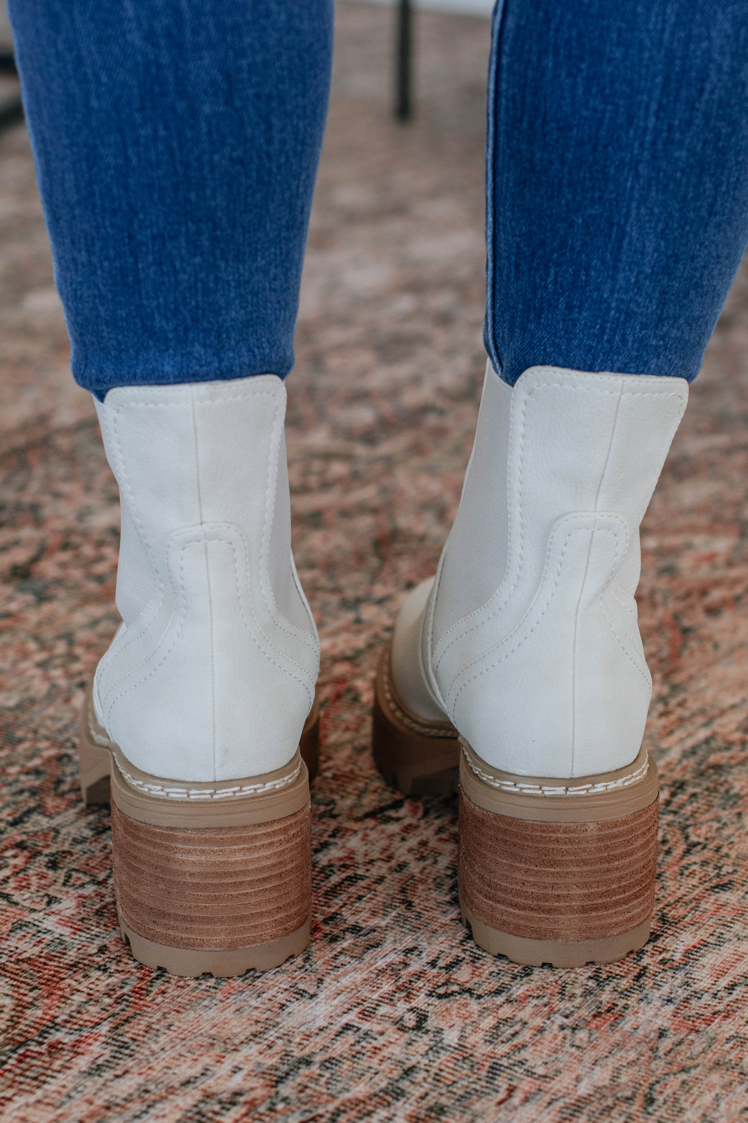 Prioritizing Me Women's Fashion Boots in Ecru - Stylish & Comfortable for Everyday Wear, Office, and Casual Outings