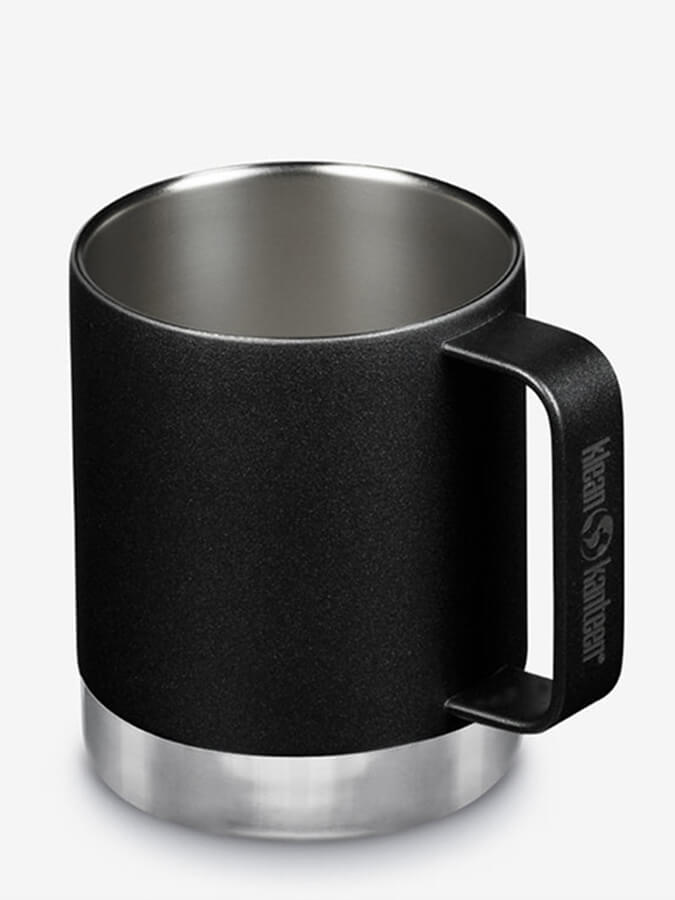 Klean Kanteen 12oz (355ml) Insulated Stainless Steel Travel Mug - Leak Proof Camping Coffee Tumbler for Hot & Cold Beverages - Perfect for Hiking, Camping, Office and Outdoor Adventures