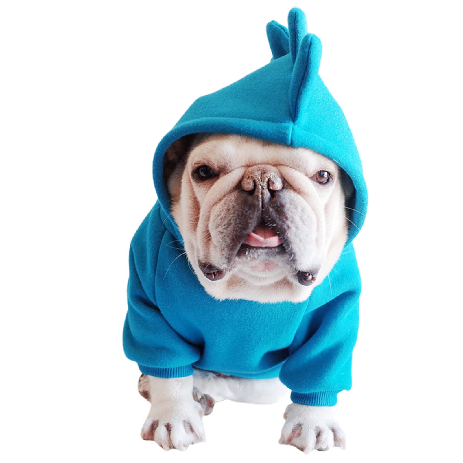 Dinosaur Hoodie Dog Coat - Warm Cashmere Pet Hoodie for Winter & Parties