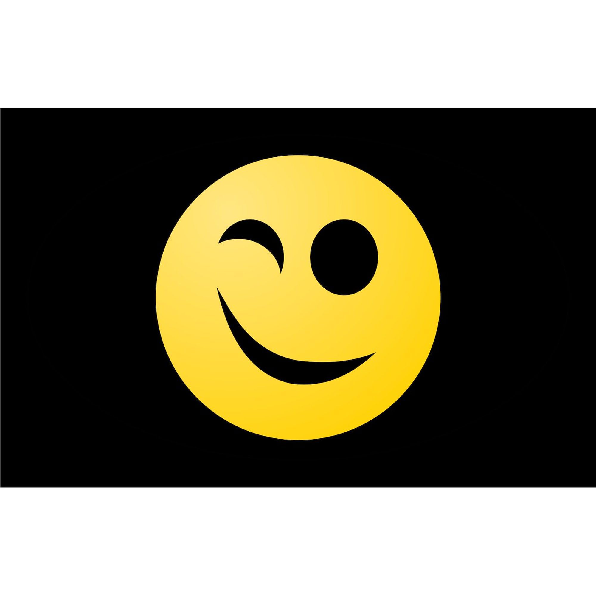 Smiley Oval Car Bumper Sticker - Fun Decal for Vehicles & Laptops