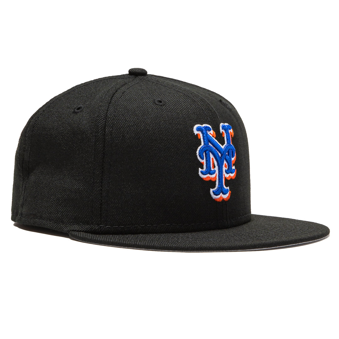 New Era 59Fifty Retro On-Field New York Mets 2000 Alternate 2 Baseball Cap - Black | Vintage MLB Hat for Men & Women | Perfect for Baseball Games, Sports Events & Streetwear Fashion