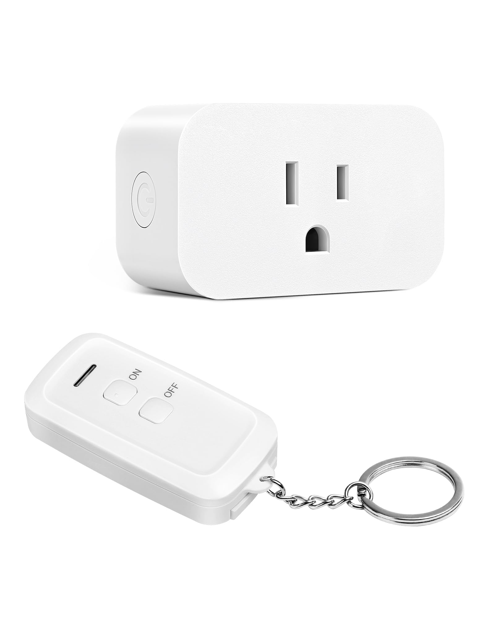 DEWENWILS Indoor Wireless Remote Control Outlet Switch - 15A/1875W, 100ft RF Range, No Wiring Needed, Compact & Programmable Design - Perfect for Home Lighting, Appliances & Smart Home Automation