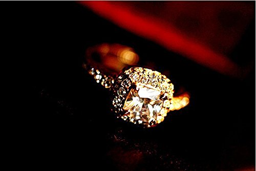 1PC Fashion Luxury Wedding Diamond Princess Ring Set - Elegant Bridal Jewelry for Engagement, Anniversary & Special Occasions
