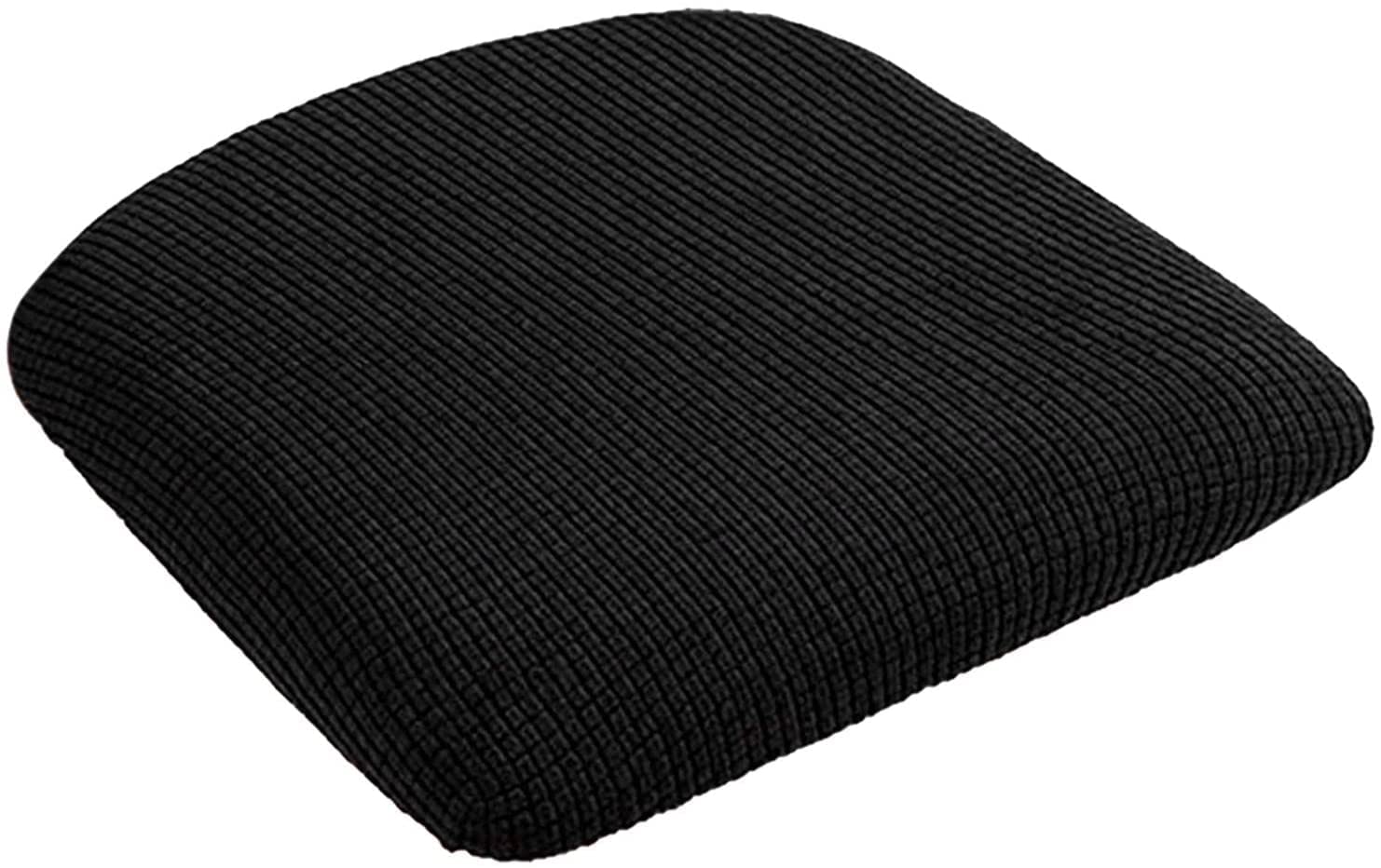 Premium Dining Chair Covers Set - Waterproof Stretchable Slipcovers for Kitchen, Office & Banquet Chairs - Universal Fit Seat Protectors (Black) - Perfect for Home Decor, Restaurant & Event Use