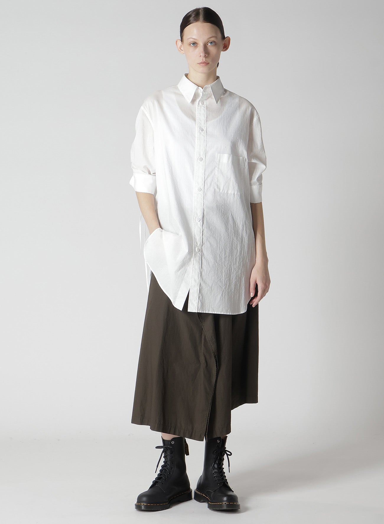 Stylish Cotton Broad Garment Dyeing Skirt Pants for Women - Comfortable & Breathable Casual Wear for Office, Travel & Everyday Outfits