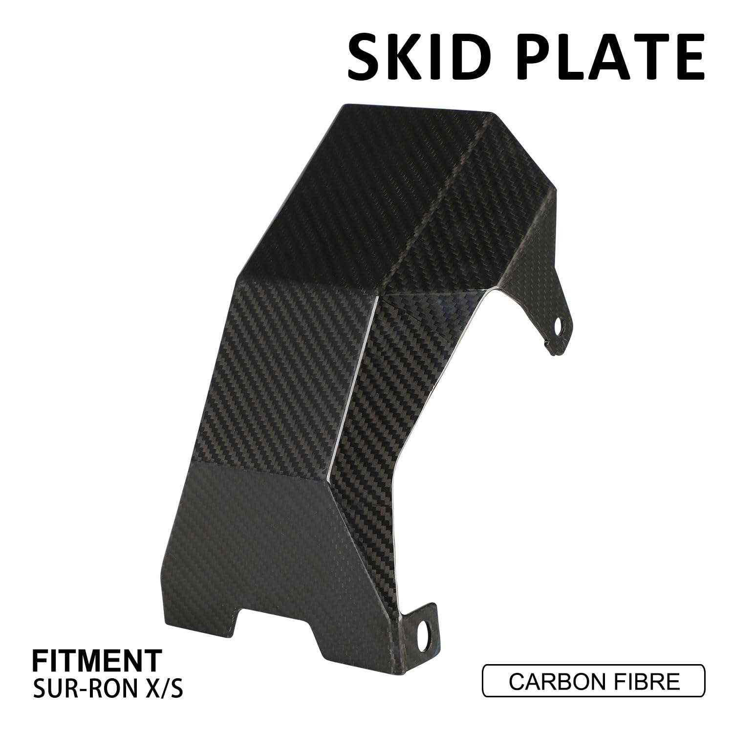 Carbon Fiber Skid Plate Engine Chassis Cover Guard for Surron Light Bee X & S Electric Dirt Bike - Off-Road Protection & Underbody Shield for Adventure Riding & Trail Performance