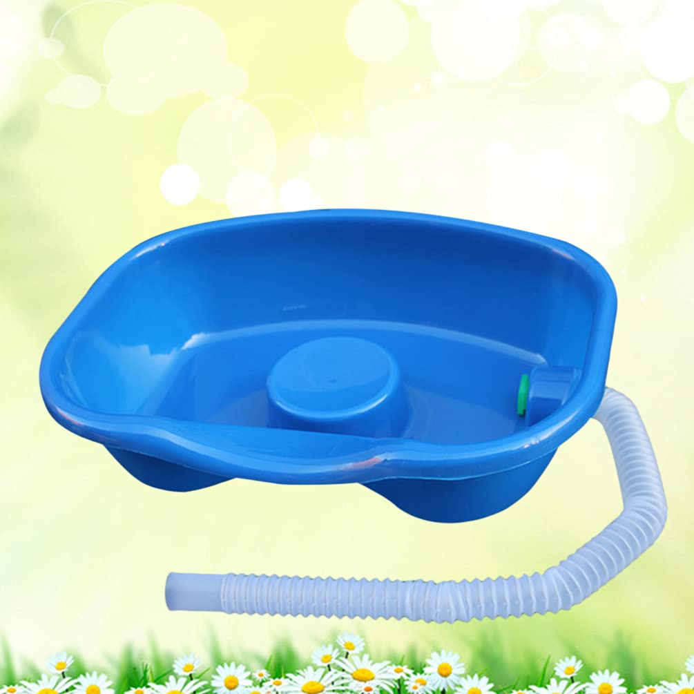 Portable Shampoo Basin for Bedridden & Elderly - Lightweight Hair Washing Tray with Drain Hose for Home Care, Hospitals & Nursing Homes - Ideal for Seniors, Pregnant Women & Disabled Patients