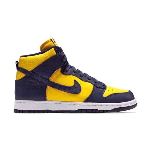 Nike Dunk High Michigan 2020 - Retro Basketball Shoes for Men & Women - Authentic Sneakers for Collectors, Streetwear & Casual Wear - Perfect for Basketball, Fashion & Everyday Use