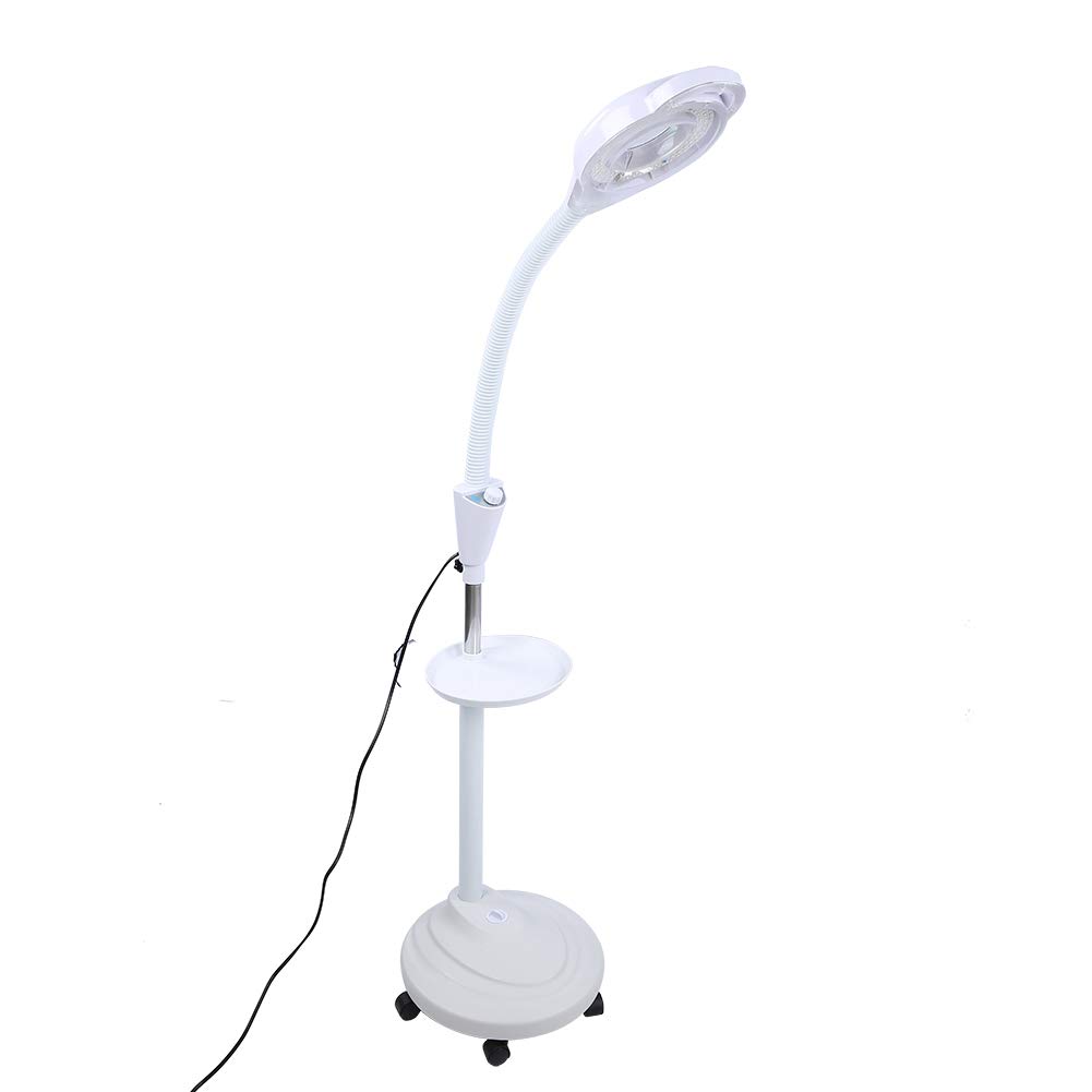 8X Vertical LED Magnifying Lamp with Cold Light - Professional Beauty & Eyecare Magnifier with Adjustable Brightness - Perfect for Makeup, Nail Art, Reading & Detailed Work