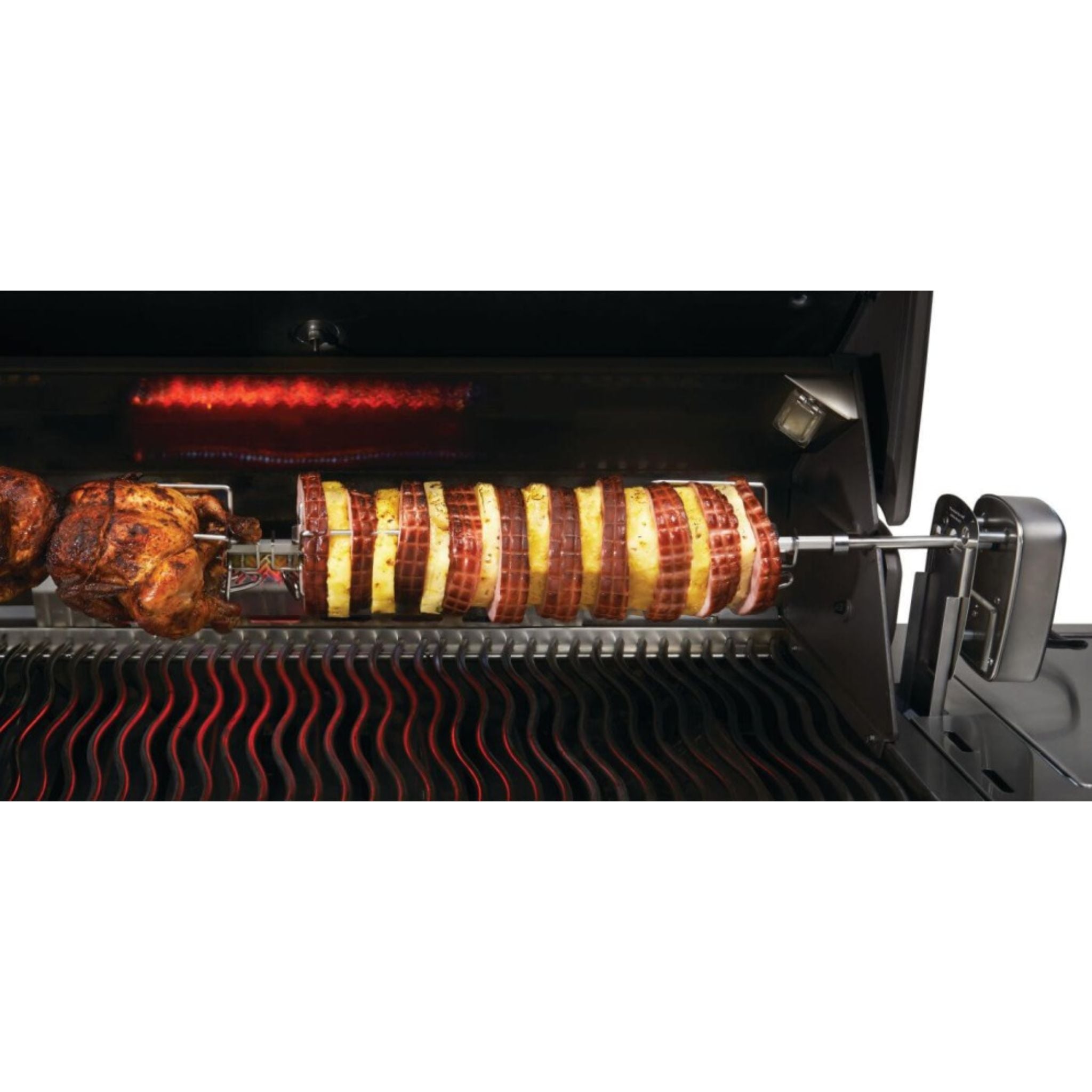 Napoleon 69231 Commercial Grade Rotisserie Kit for Prestige 500 Series Grills - Premium BBQ Accessory for Outdoor Cooking & Backyard Grilling