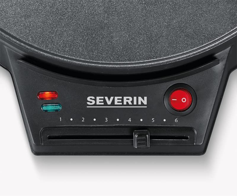 Seve Crepe Maker CM 2198 BK - Non-Stick Electric Crepe Pan for Perfect Homemade Crepes, Pancakes & Tortillas - Ideal for Breakfast, Desserts & Family Cooking