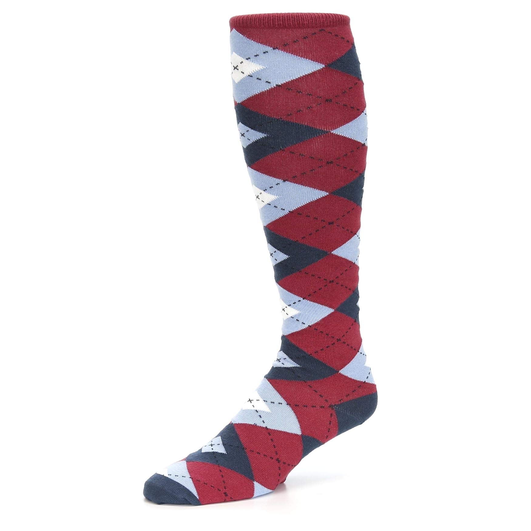 Premium Men's Over-the-Calf Dress Socks - Formal & Business Style - Comfortable & Breathable Cotton Blend - Perfect for Office, Weddings & Special Occasions