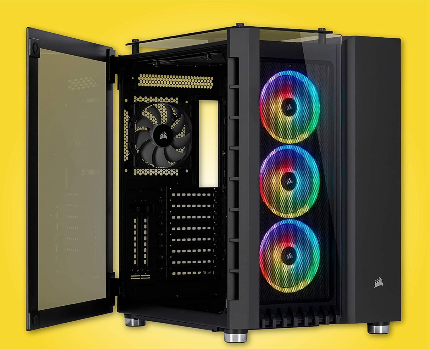 Crystal Series 680X RGB High Airflow Tempered Glass ATX Smart PC Case - Black | Premium Gaming Computer Case with LED Lighting for Ultimate Performance & Style | Perfect for Gaming Rigs, Streaming Setups & Workstations