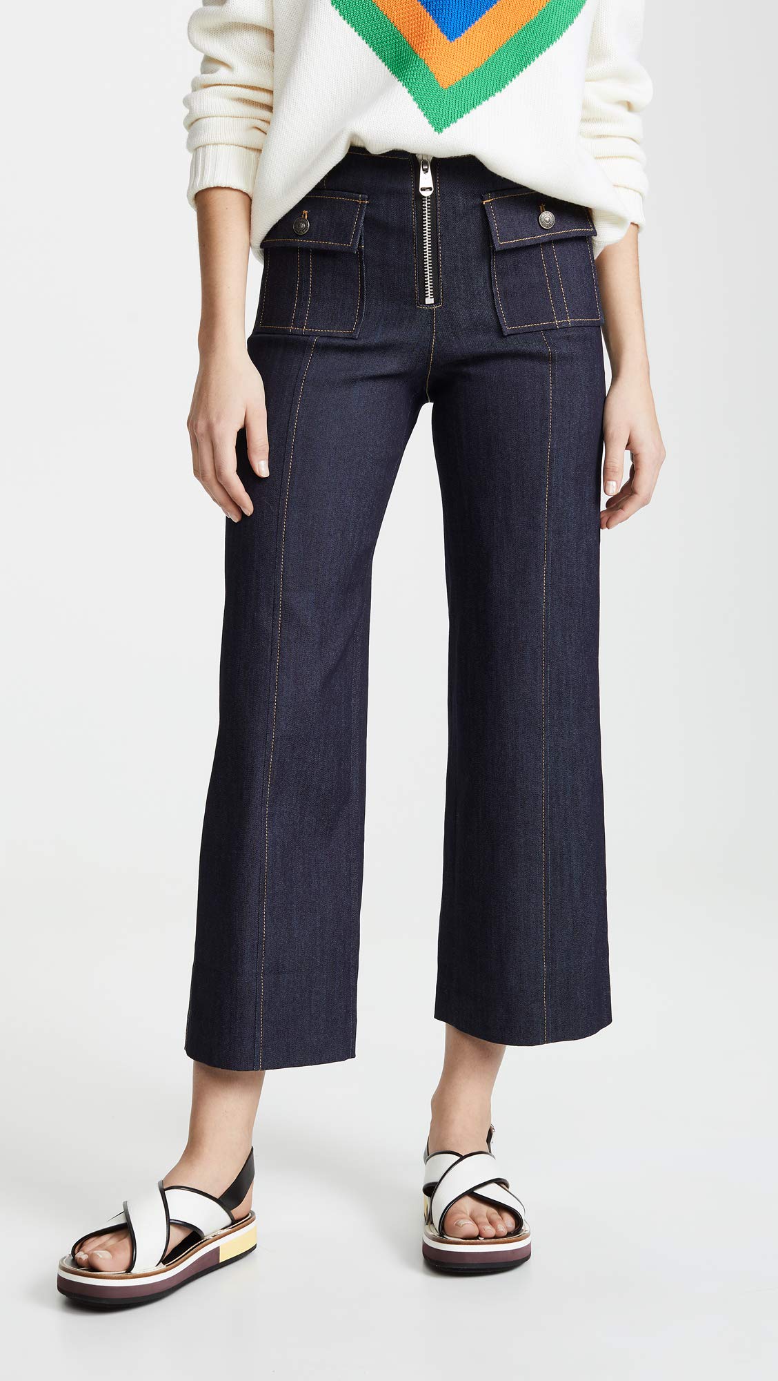 Cinq à Sept Women's Tous Les Jours Azure Pants - Stylish High-Waisted Wide Leg Trousers for Work, Office & Casual Outfits | Perfect for Business Attire, Date Night & Everyday Wear