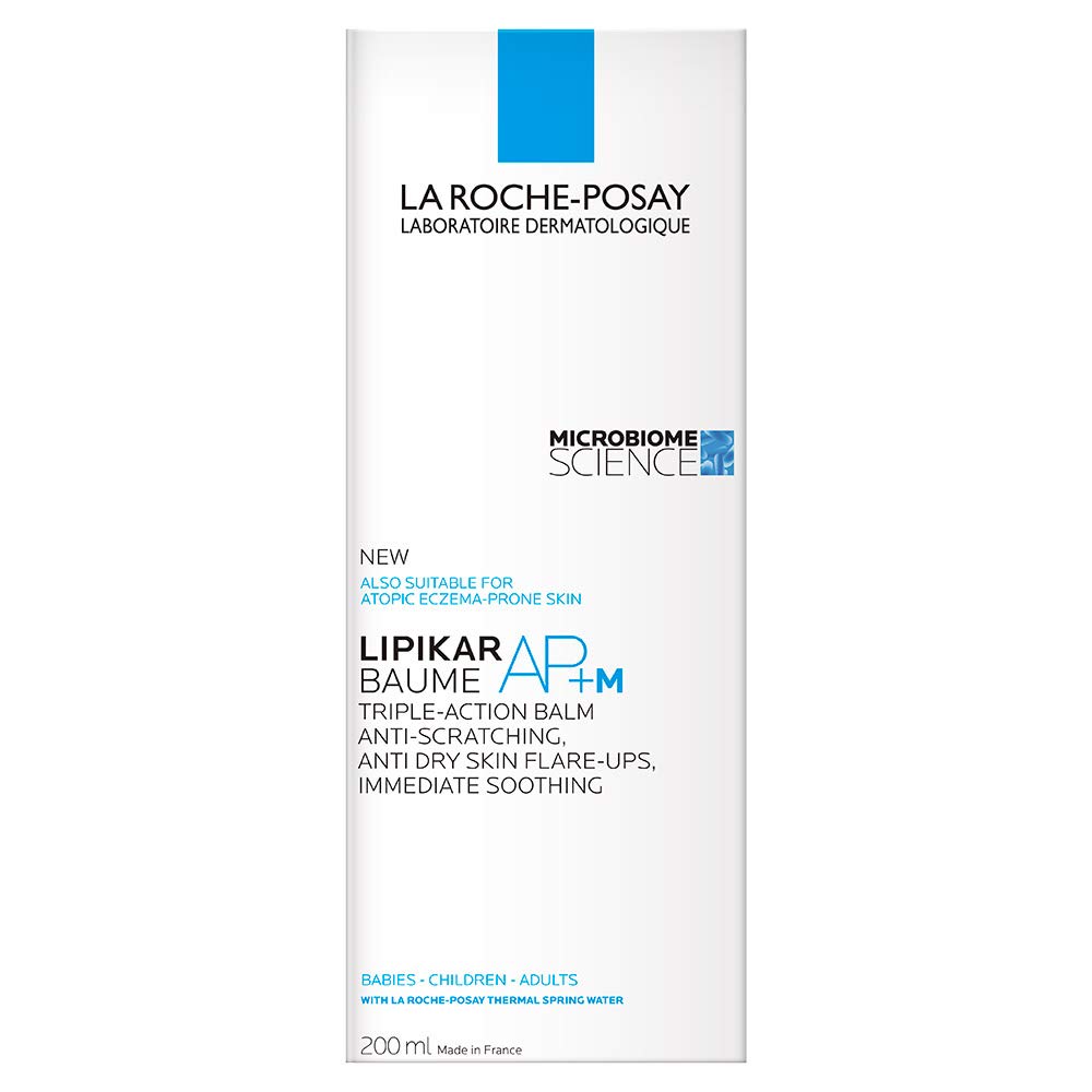 La Roche-Posay Lipikar AP+M Face & Body Balm - 7.1 oz (200g) with Shea Butter & Niacinamide - Intense Hydration for Dry, Sensitive Skin - Perfect for Daily Moisturizing & Eczema Relief