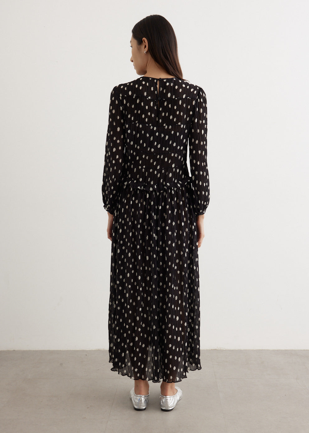 Alfie Dress Afterglow Dot Print Black - Elegant Women's Party Dress for Evening Events, Date Nights & Special Occasions
