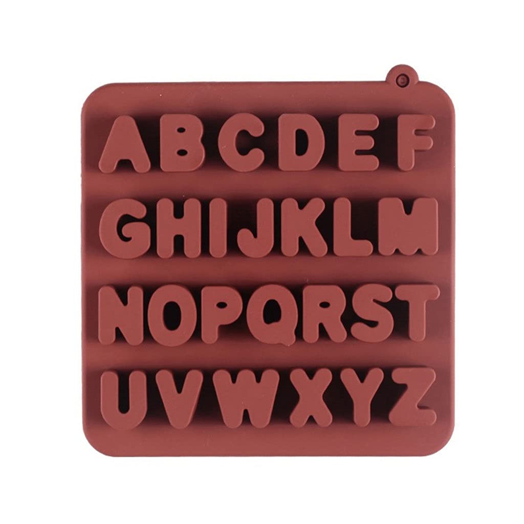 3-Piece English Alphabet Silicone Baking Molds - 26 Letters Chocolate Cake Decorating Tools for DIY Desserts, Cupcakes & Home Baking | Perfect for Birthday Parties, Wedding Cakes & Kitchen Organization
