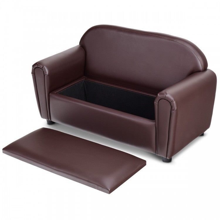 Kids Storage Sofa Chair with Armrests - Perfect for Playrooms, Bedrooms & Reading Nooks