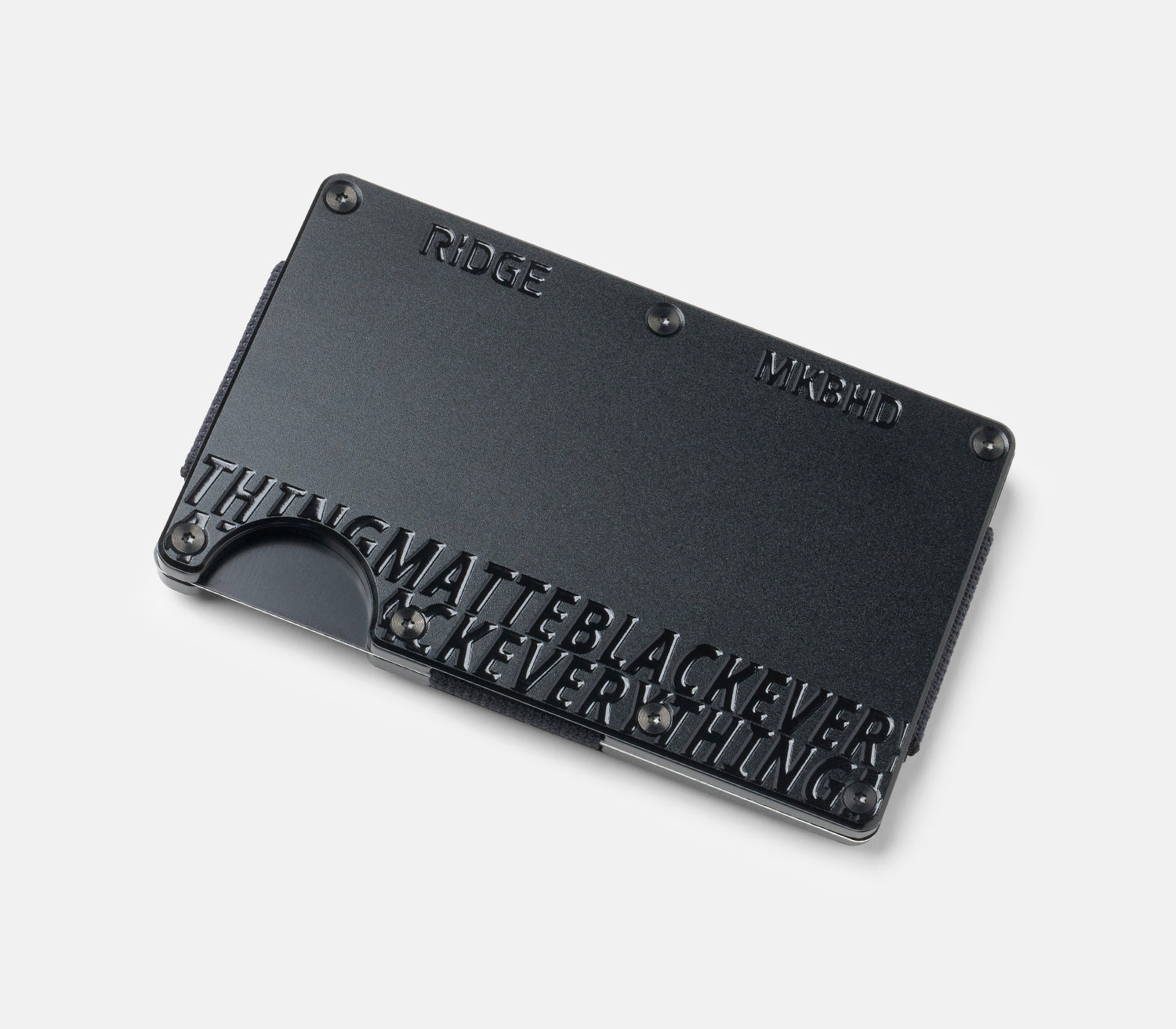 The Ridge Wallet - Slim Minimalist RFID Blocking Front Pocket Wallet for Men - Matte Black - Perfect for Everyday Carry, Travel & Gifting