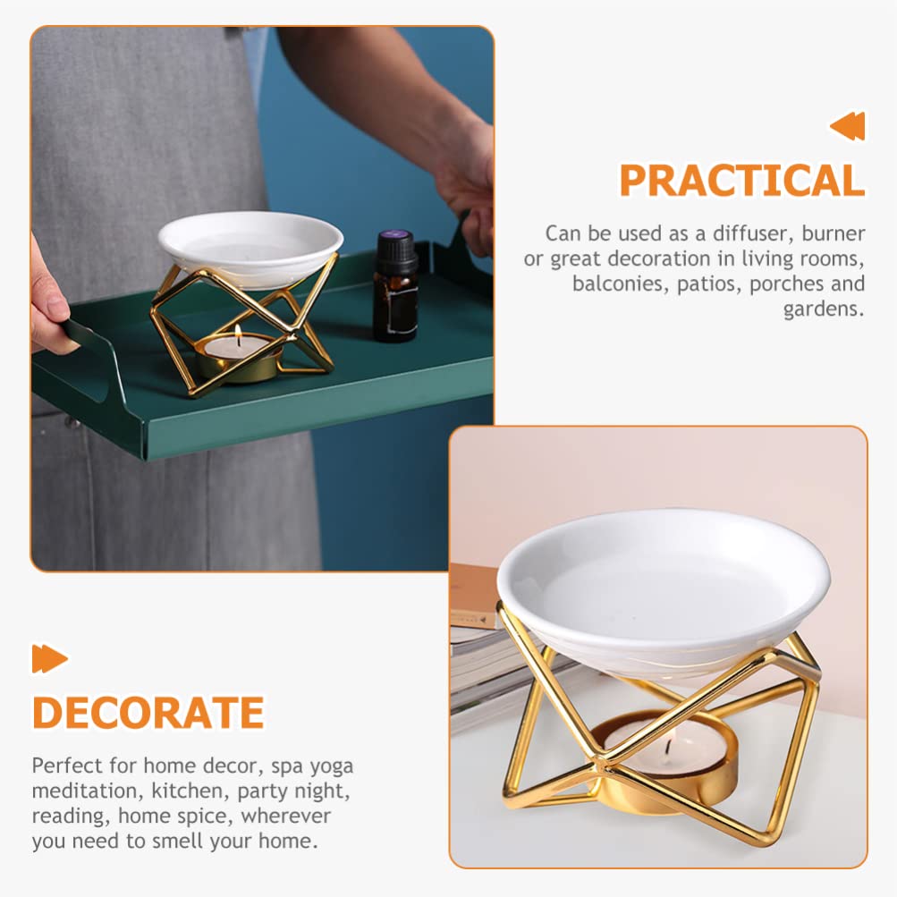 DOITOOL Ceramic Essential Oil Diffuser & Burner - Aromatherapy Lamp Stove Heater for Scented Oils, Candles & Incense | Perfect for Home Relaxation, Yoga, Spa & Bedroom Decor