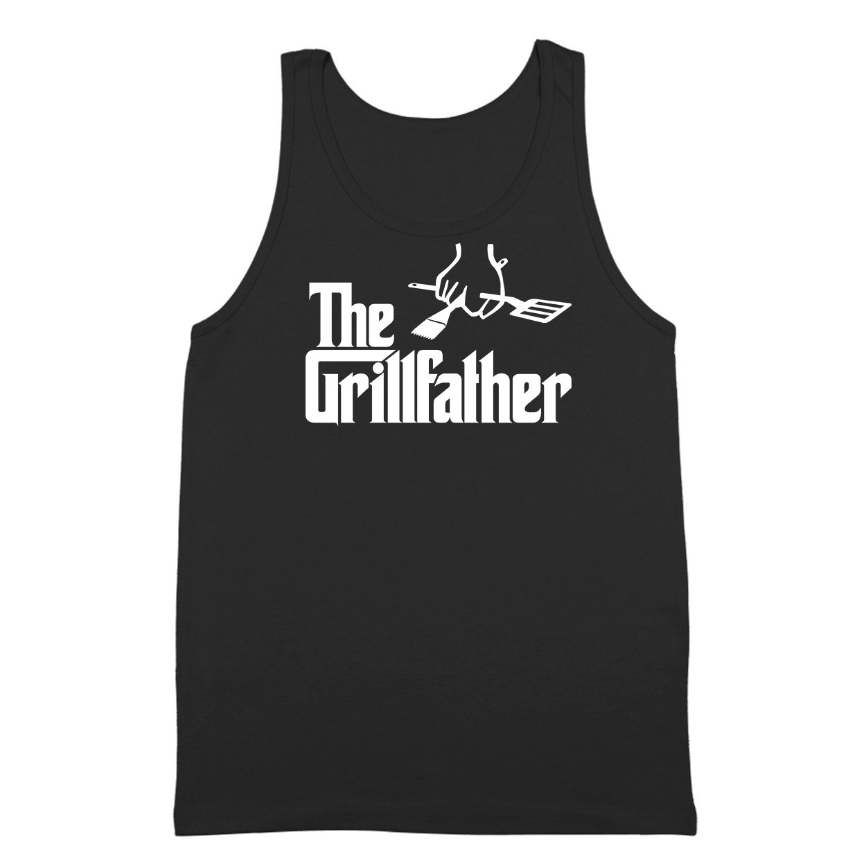The Grill Father Funny Mafia Gangster Cooking Dad Cook Chef Men's Tank Top - Perfect BBQ Party, Father's Day Gift & Summer Casual Wear