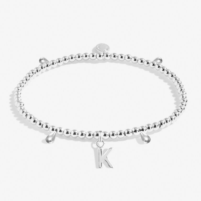 Joma Jewellery Alphabet 'K' Bracelet - Dainty Letter Charm Bracelet for Women, Girls | Perfect Gift for Birthdays, Anniversaries & Special Occasions