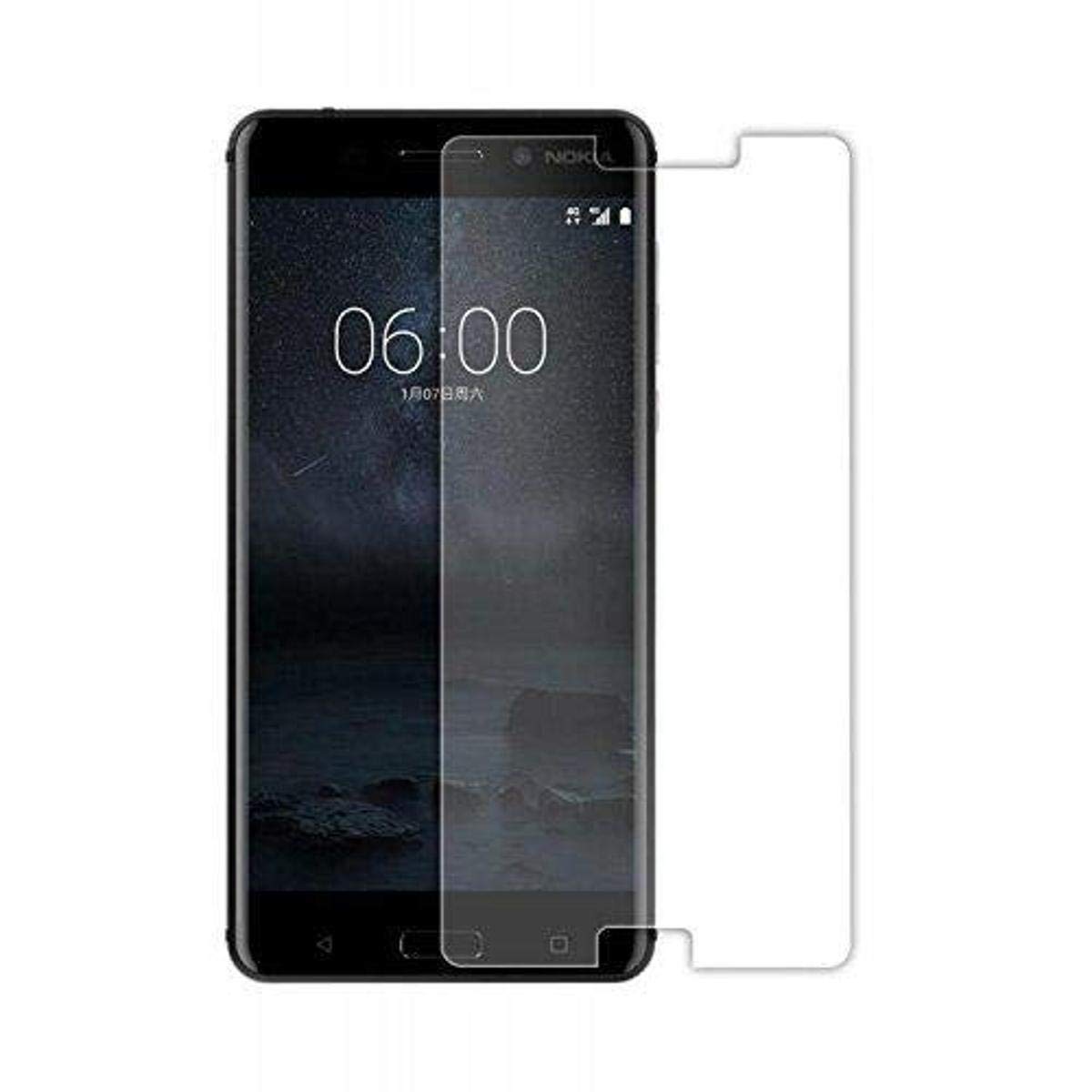 AMZER Kristal HD Clear Case Friendly Tempered Glass Screen Protector for Nokia 5 - Ultra Thin 9H Hardness Anti-Scratch | Perfect Fit with Most Phone Cases, Ideal for Everyday Protection at Work & Travel