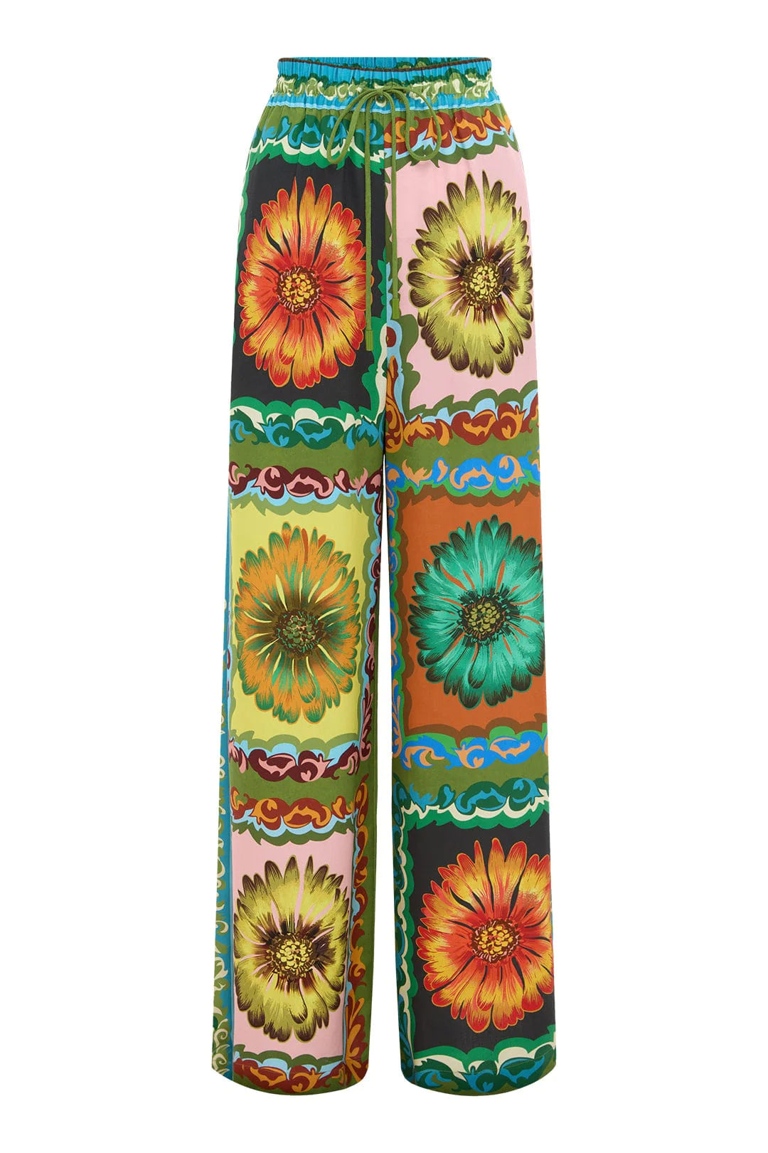 DISCO DAISY PANTS for Women - High Waisted Flared Jeans 70s Retro Vintage Bell Bottom Trousers - Perfect for Music Festivals, Parties & 70s Theme Outfits