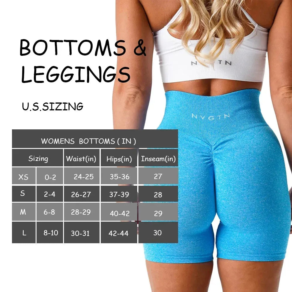NVGTN Scrunch Seamless High Waisted Yoga Shorts for Women - Contour Biker Workout Shorts | Perfect for Gym, Running & Lounge Wear