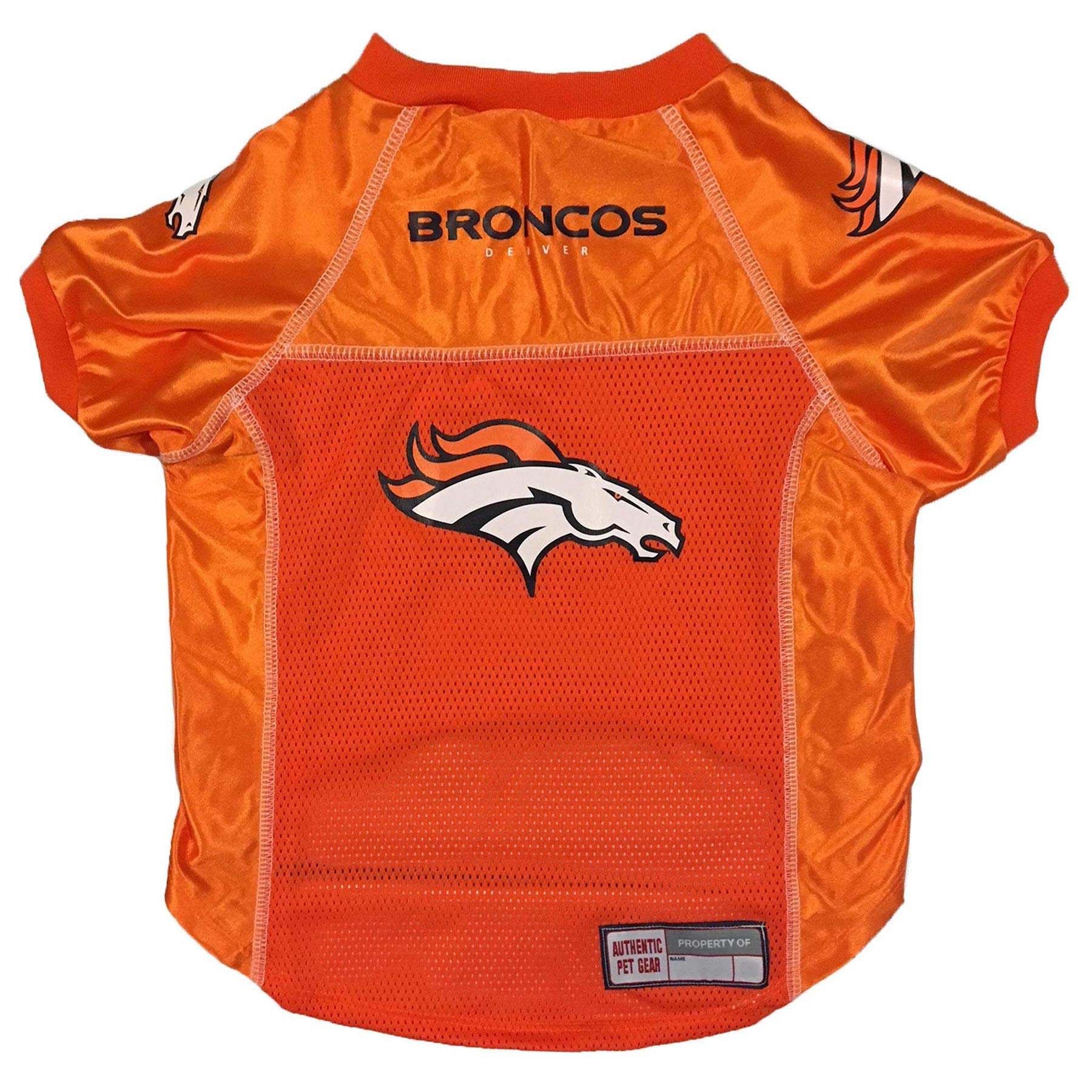 Denver Broncos NFL Pet Jersey for Dogs & Cats - Medium Size - Perfect for Game Day, Pet Parties & Broncos Fan Gifts