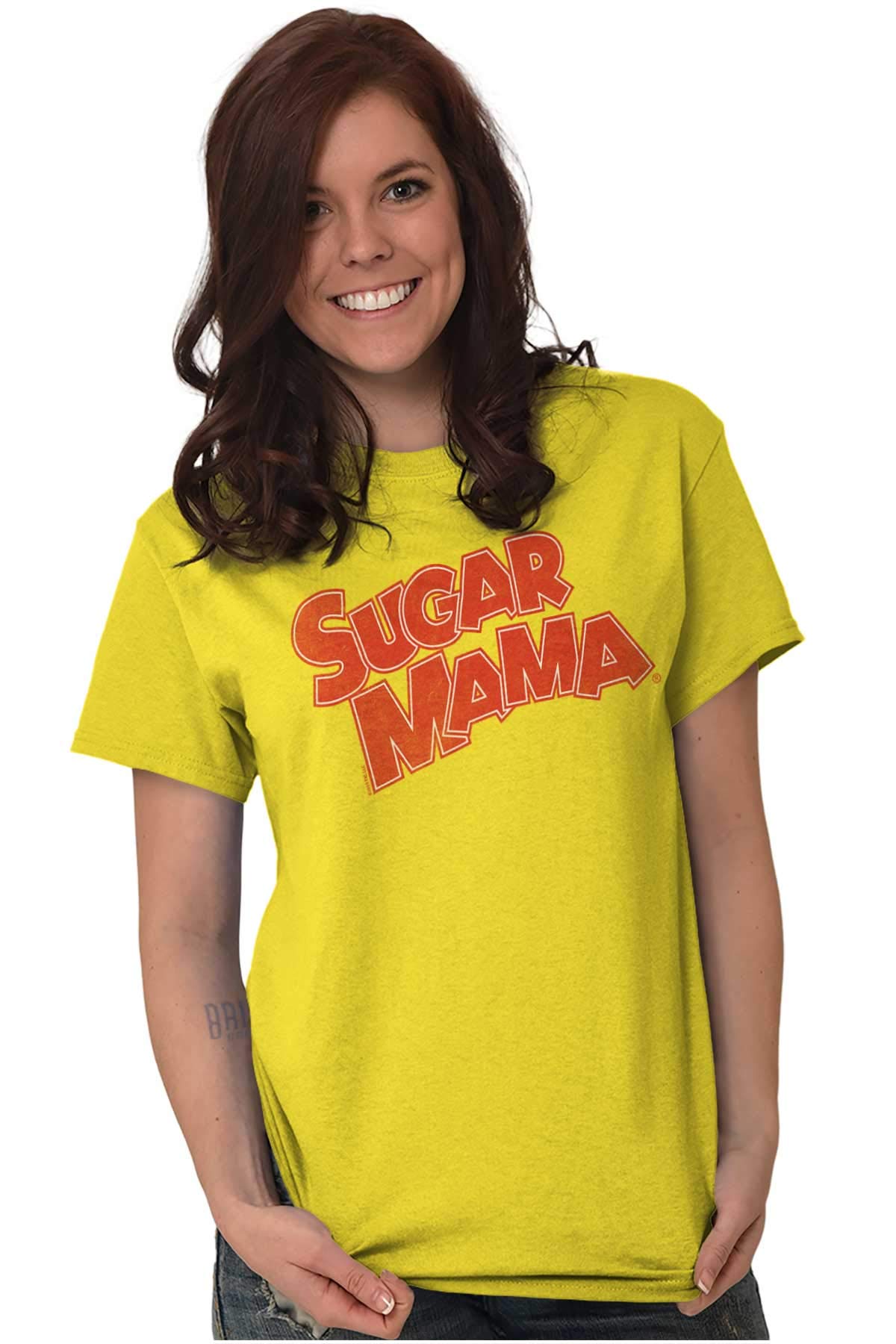 Vintage Retro Candy Sugar Mama Logo Women's Graphic T-Shirt - Soft Cotton Tee for Casual Wear, Street Style & Retro Fashion Lovers