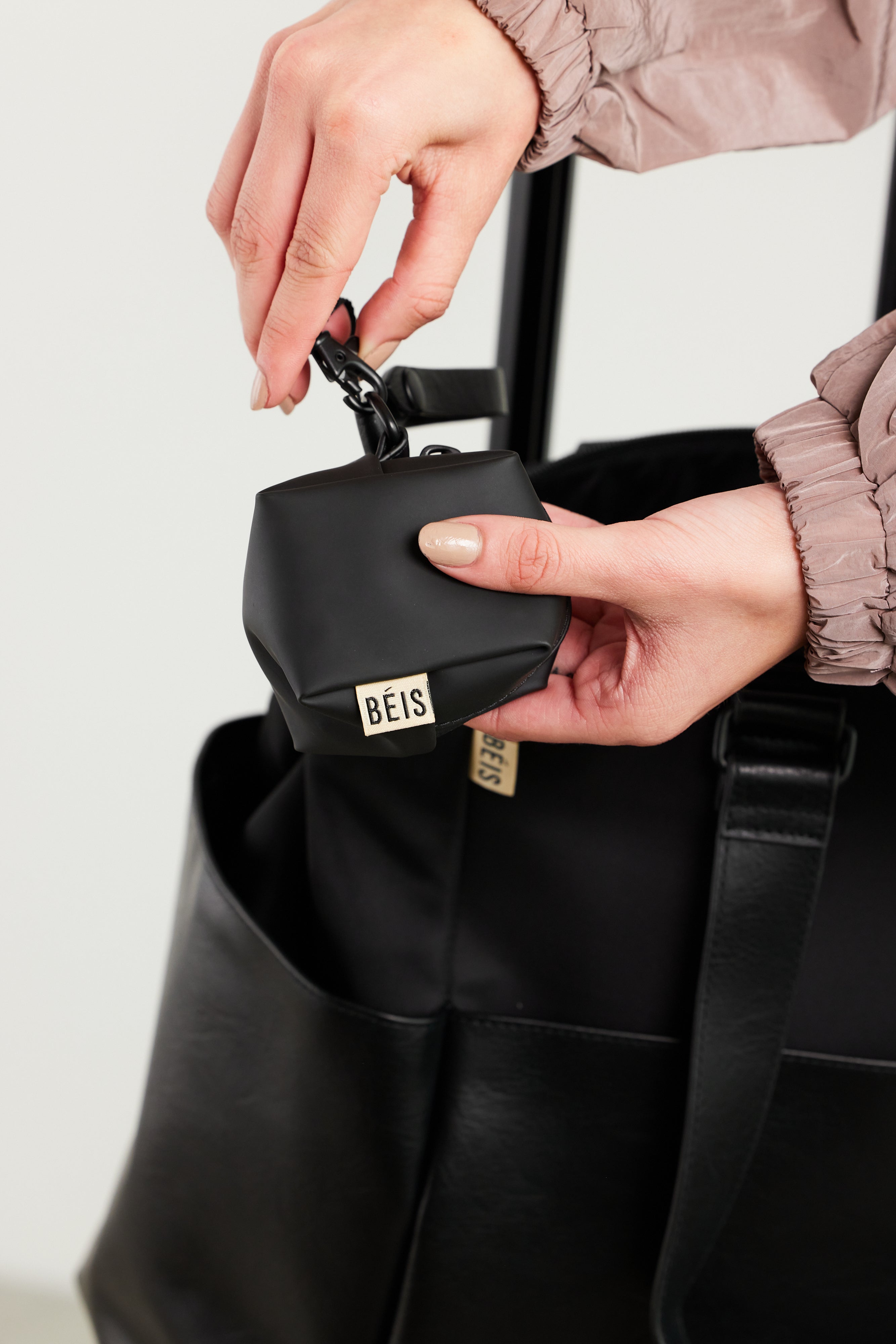 Premium Black Diaper Bag for Moms - Large Waterproof Baby Bag with Insulated Bottle Pockets & Changing Pad - Perfect for Travel, Daycare & On-the-Go Parenting