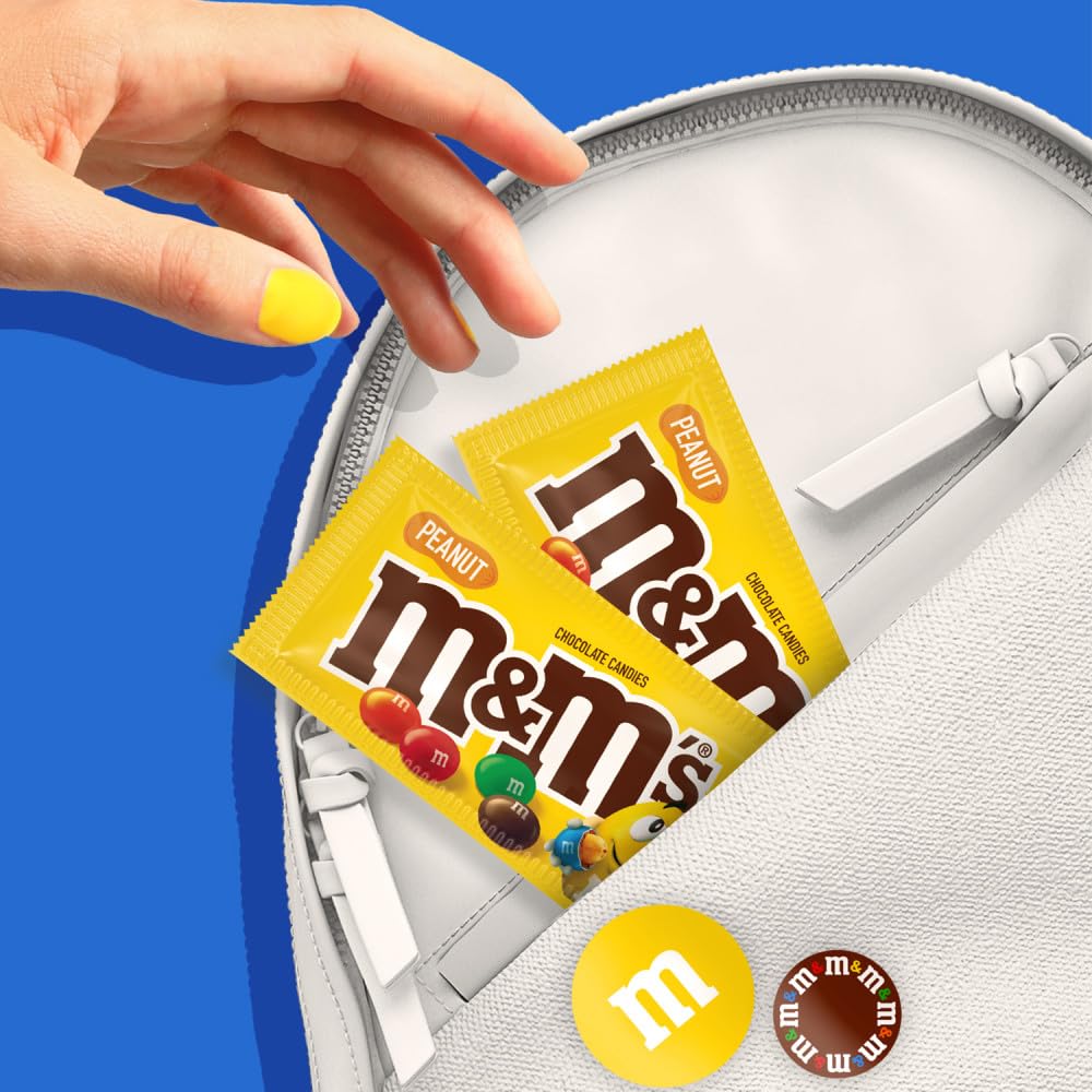 M&M'S Milk Chocolate Candy Bulk Pack - 48 Count, 1.74 oz Bags (83.52 oz Total) | Party Favors, Halloween Treats, Office Snacks & Movie Night Candy