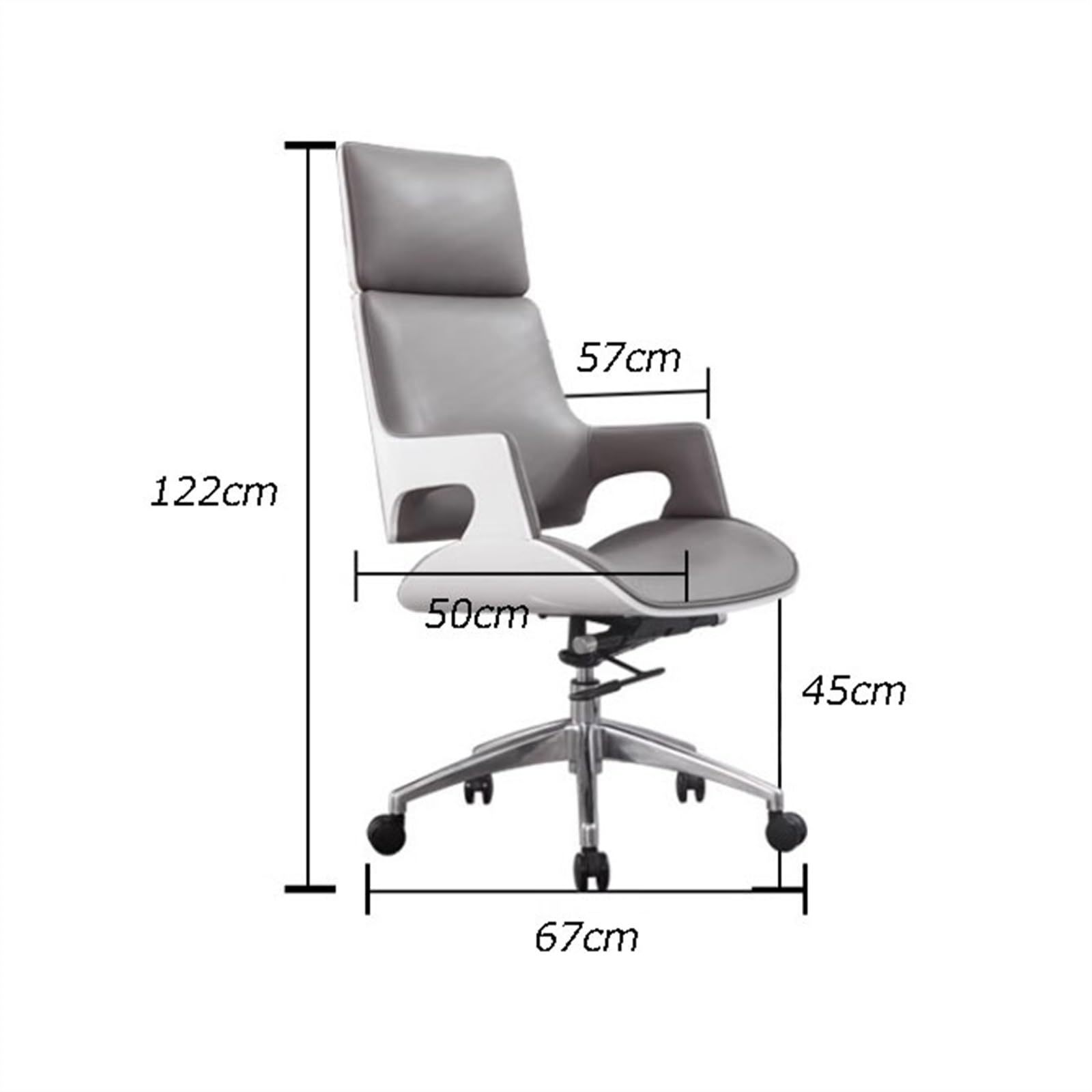 Ergonomic Modern Office Chair - Adjustable Rotating Desk Chair with Lumbar Support for Home, Conference & Staff Use - Perfect for Work, Gaming & Study