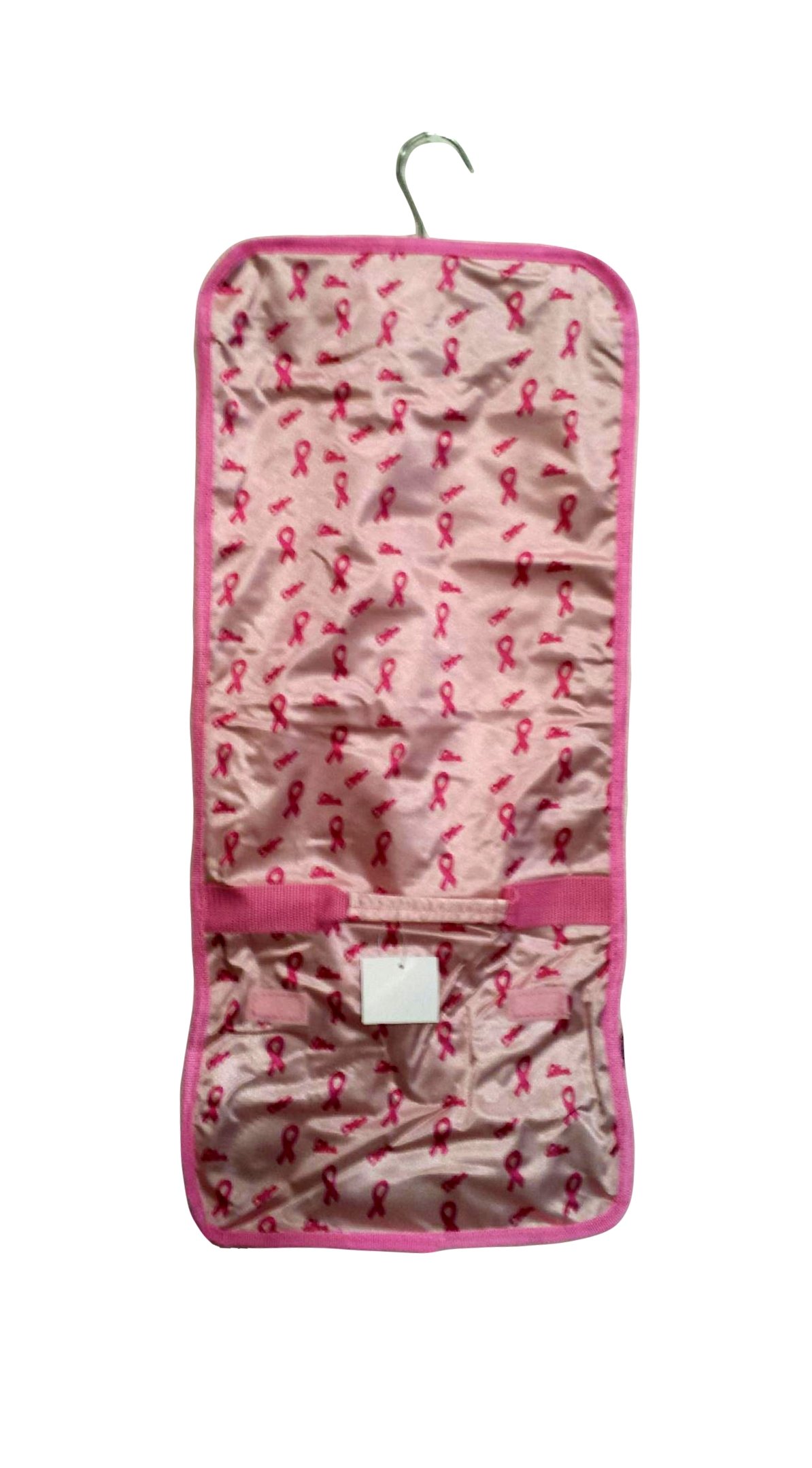Lunar Lily Stylish Printed Cosmetic Bag & Toiletry Jewelry Organizer (Pink Ribbon Breast Cancer Awareness) - Perfect for Travel, Makeup Storage & Gift Giving