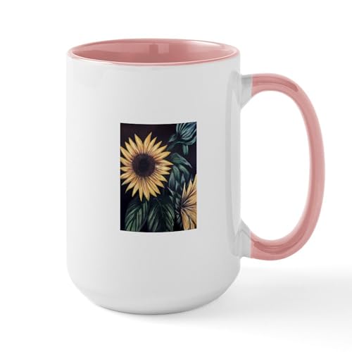 White/Pink Inside - Sunflower Life Mugs
