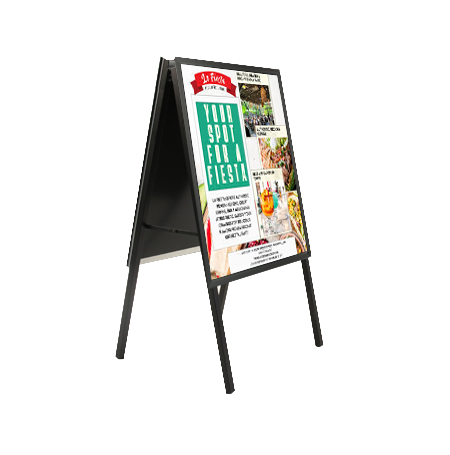 14x22 A-Frame Sign Holder with Security Screws - 1.25