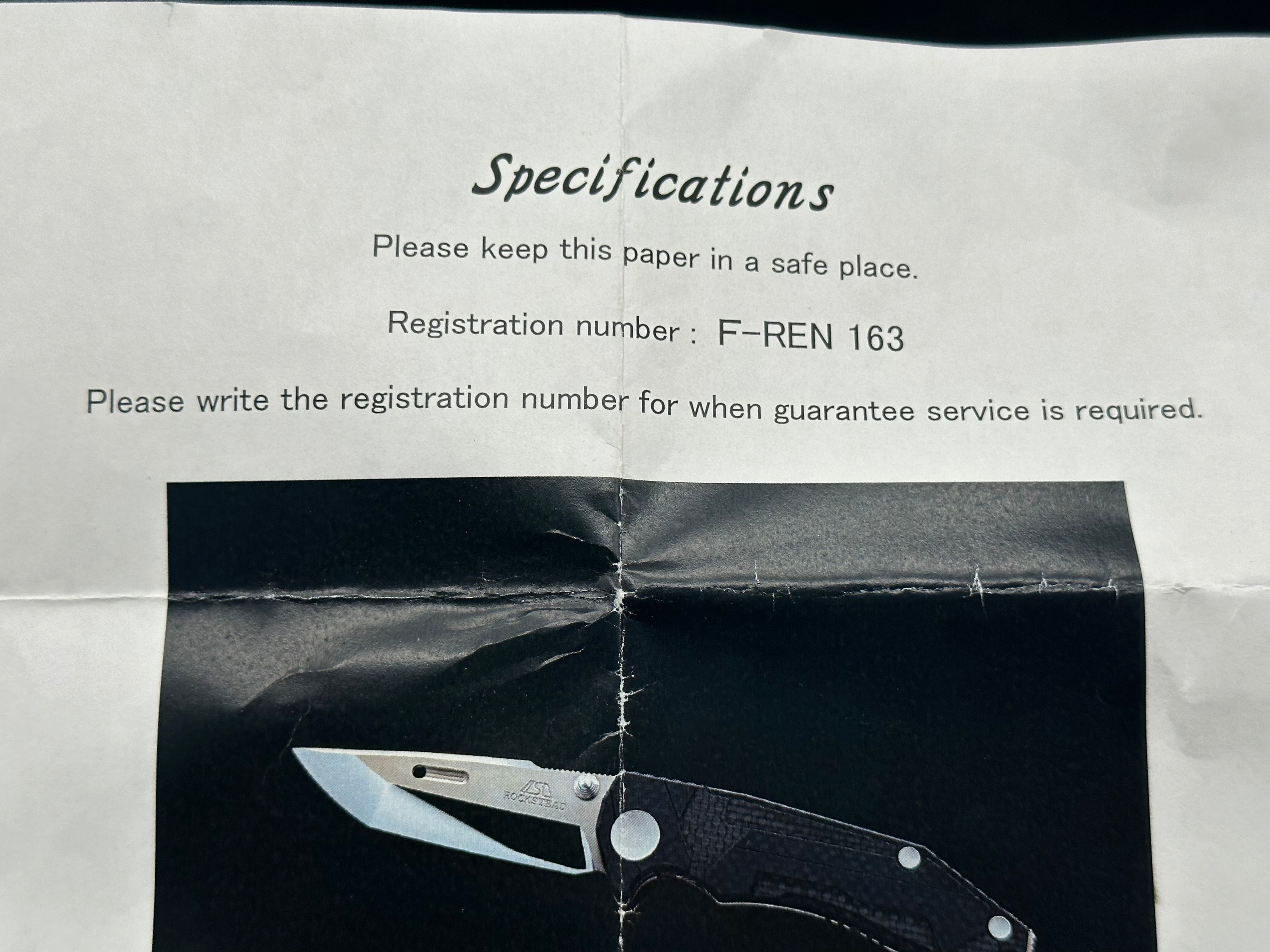 Rockstead Ren ZDP-189 Mirror Finished Tanto Folding Knife - Ultra Sharp Japanese Steel Blade for EDC, Outdoor, and Tactical Use
