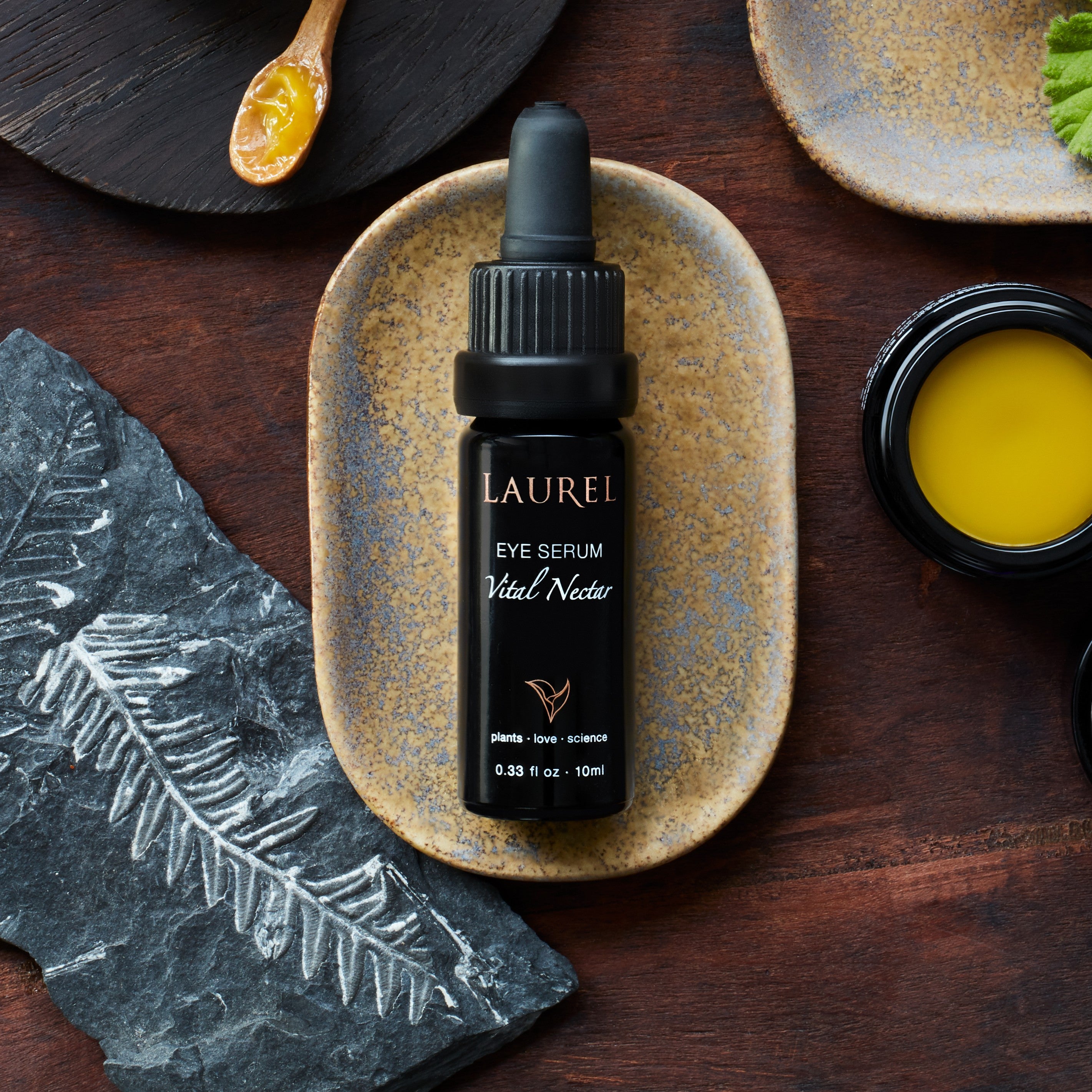 Laurel Eye Serum Vital Nectar - Anti-Aging Dark Circle Treatment for Puffy Eyes | Hydrating & Brightening Under Eye Cream | Perfect for Night Routine & Travel Skincare