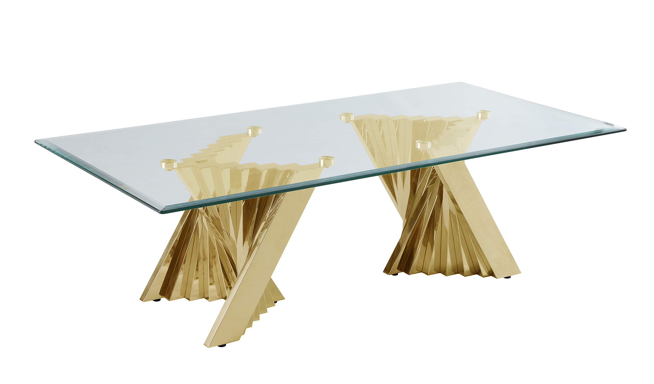 Premium CT04 Coffee Table Set in Gold - Modern Living Room Furniture for Home Decor & Entertaining