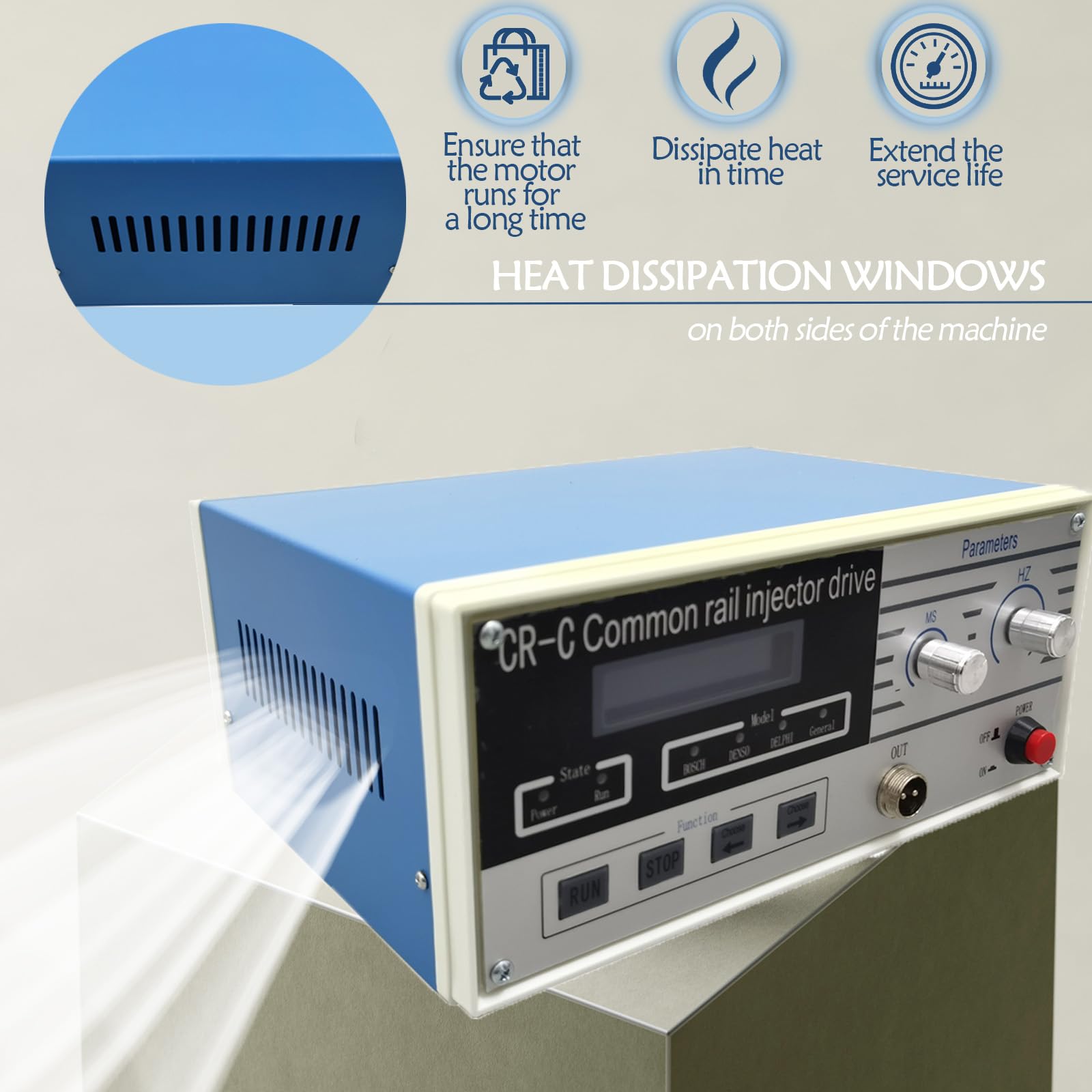 Professional Diesel Common Rail Injector Detector CR-C - Fuel Injector Service Tool & Tester for Diesel Engines | Diagnose & Repair Injectors for Trucks, Cars & Heavy Equipment