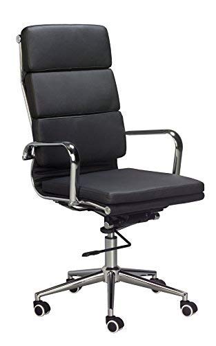 Premium Ergonomic Executive Office Chair - High Back PU Leather Swivel Chair with Adjustable Height & Lumbar Support - Ideal for Home Office, Conference Rooms & Workstations